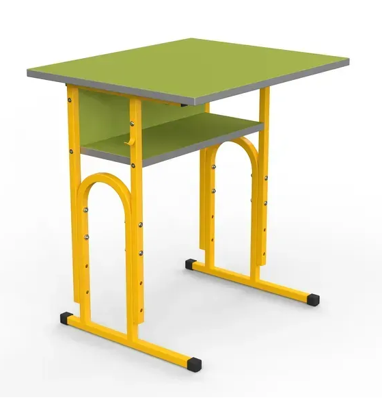 Стіл учнівський 05 №4-6/600х500 прямі кути без полиці МФ Вересень